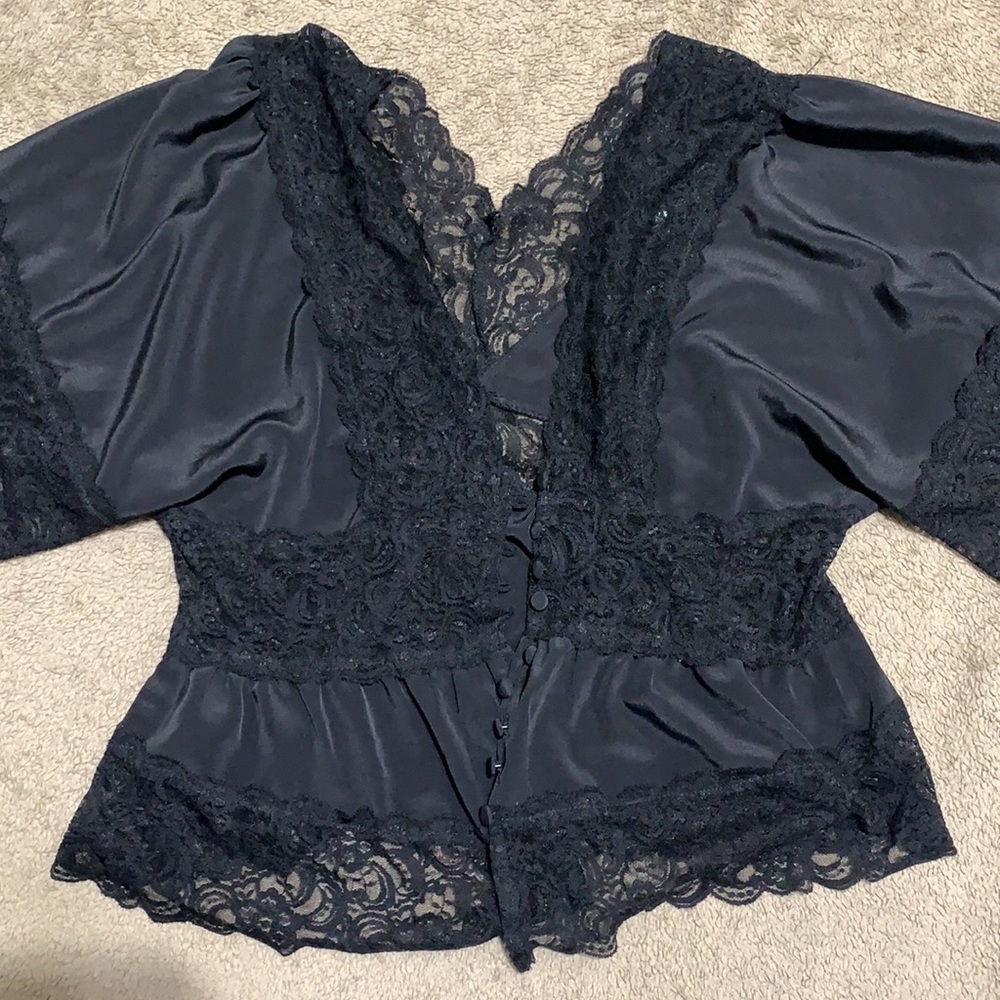 Cute black lace top